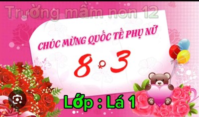 Thiết kế trang phục chào mừng ngày 8/3 - Lớp Lá 1